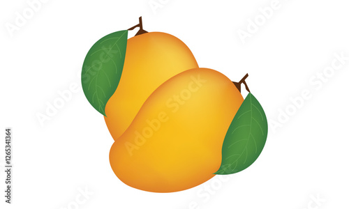 Fresh mango vector illustration
