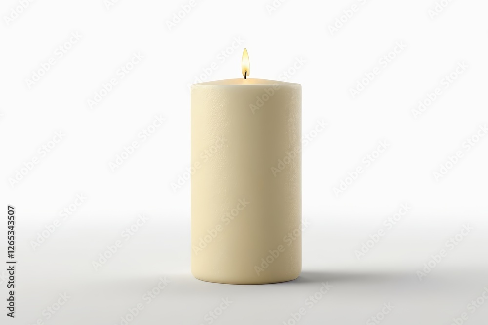 a close up of a lit candle on a white surface a close up of a lit candle on a white surface
