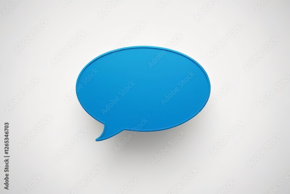 arafed blue speech bubble on a white background with shadow arafed blue speech bubble on a white background with shadow
