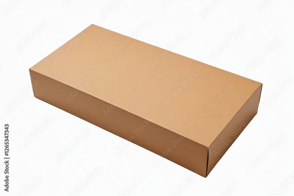 a close up of a brown box on a white background a close up of a brown box on a white background
