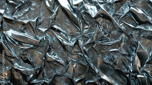Crumpled foil texture, dark background, design