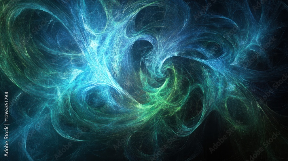 Fototapeta premium Abstract swirling nebula, cosmic background
