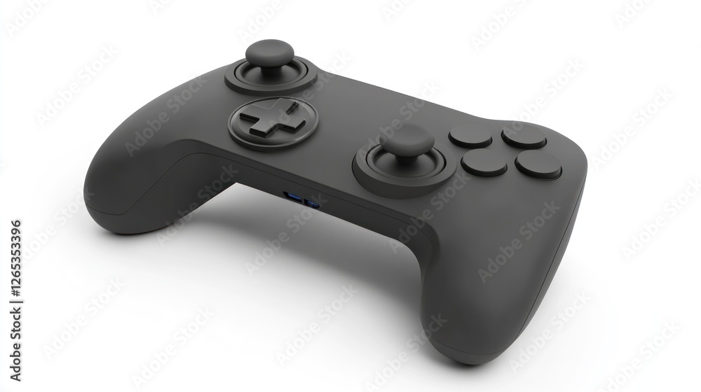 Gaming controller, isolated on white background Gaming controller, isolated on white background