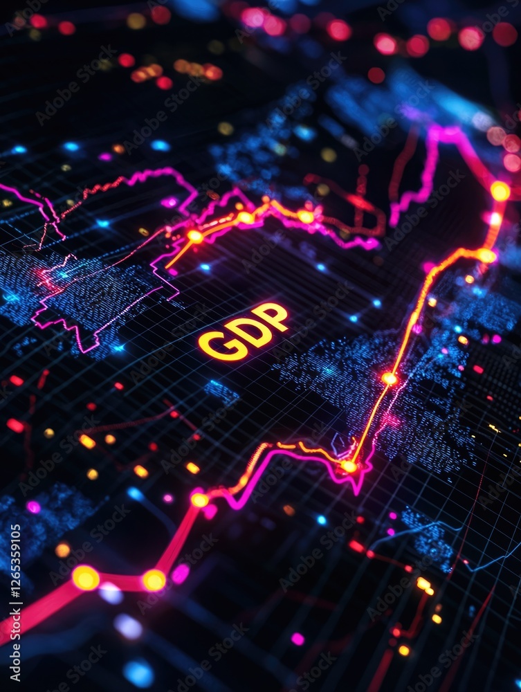 Gdp growth projections 2025 analyzing global economic trends digital visualization data insights technology landscape