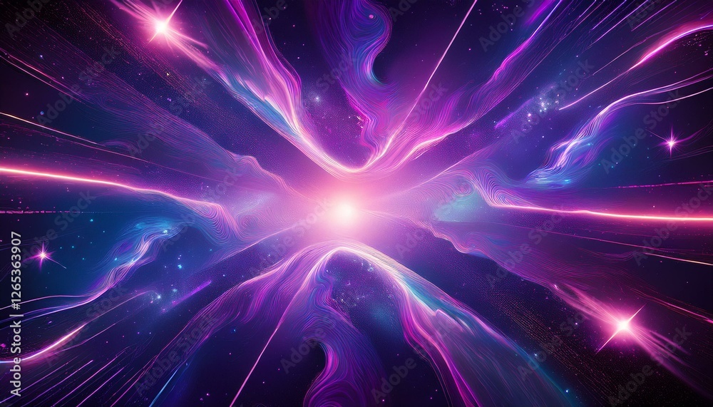 Obraz premium creative glowing purple space background