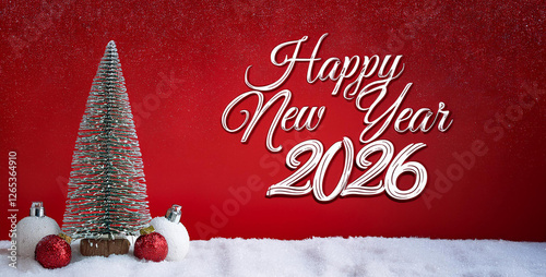 Christmas Holiday Background Happy New Year 2026 Decorations