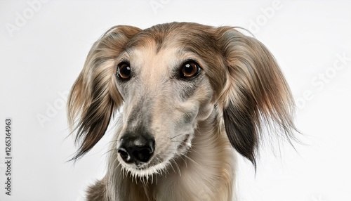 Wallpaper Mural saluki dog on white background Torontodigital.ca