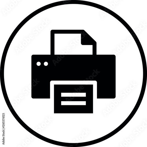 Document desktop printer icon symbol, Fax logo for apps and websites. Printer icon, printers icons. Color set, vector illustration