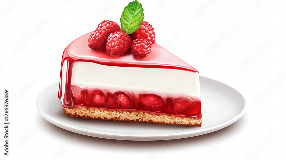 Cheesecake isolated on white background Cheesecake isolated on white background
