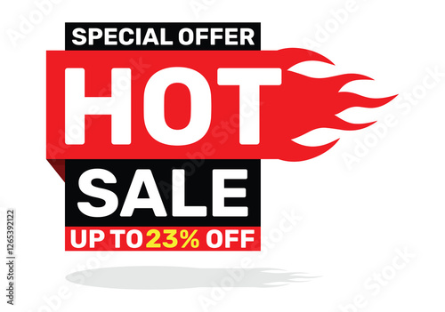 Hot sale for 23 percent coloring discount white background.