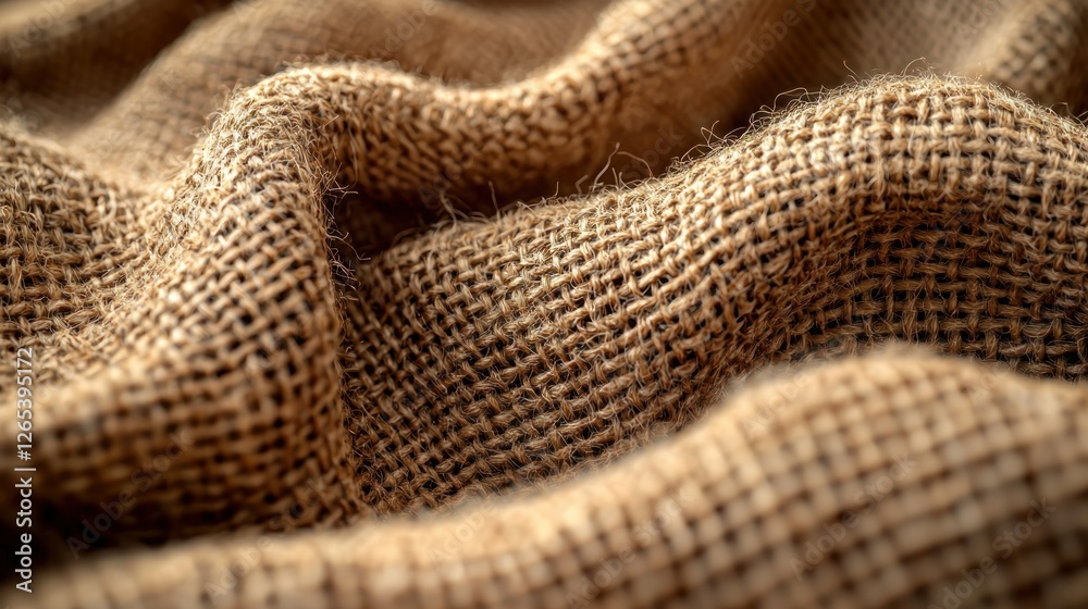 Close-up burlap fabric texture Close-up burlap fabric texture