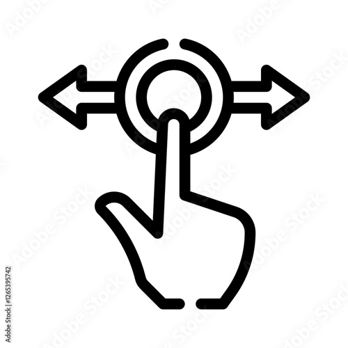 drag and drop line icon