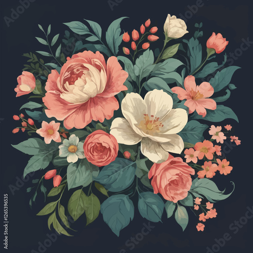 Wallpaper Mural Vintage Floral Designs Torontodigital.ca