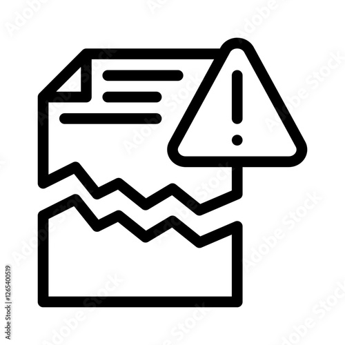torn file line icon