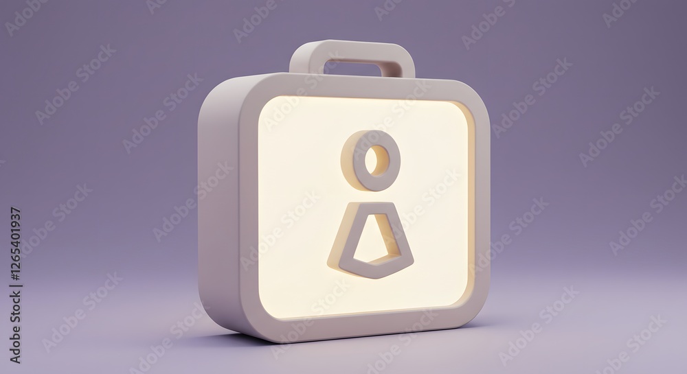 Isometric Gender Icon on a Case, Representing Identity and Equality Isometric Gender Icon on a Case, Representing Identity and Equality