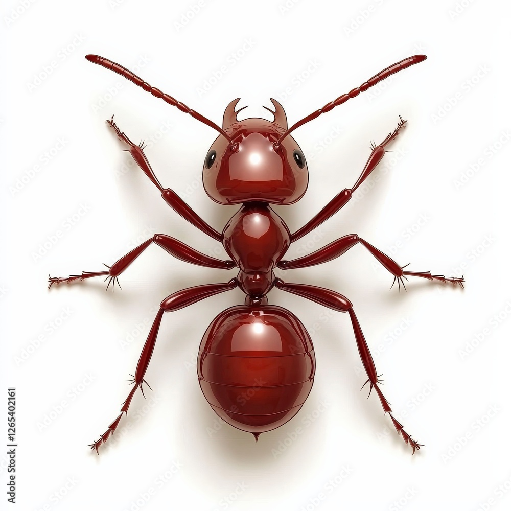 Ultra-detailed Hyper-realistic image of an ant on a pure white background, isolated, sharp details, professional studio lighting Ultra-detailed Hyper-realistic image of an ant on a pure white background, isolated, sharp details, professional studio lighting