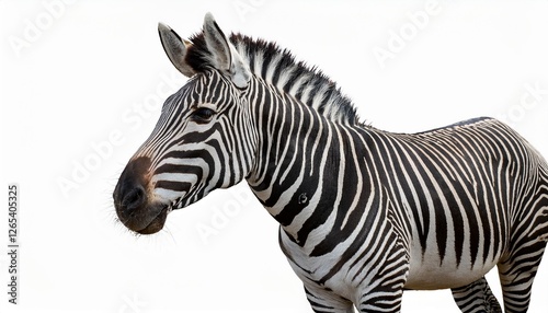 zebra isolated on white