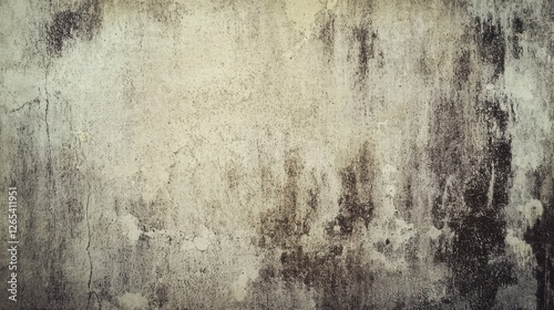 Wallpaper Mural An abstract depiction of a textured wall surface with a mixture of gray, brown, and beige colors, showcasing peeling paint and natural imperfections. Torontodigital.ca