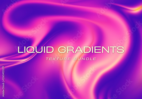 Set of 4 Liquid Gradients Texture Set