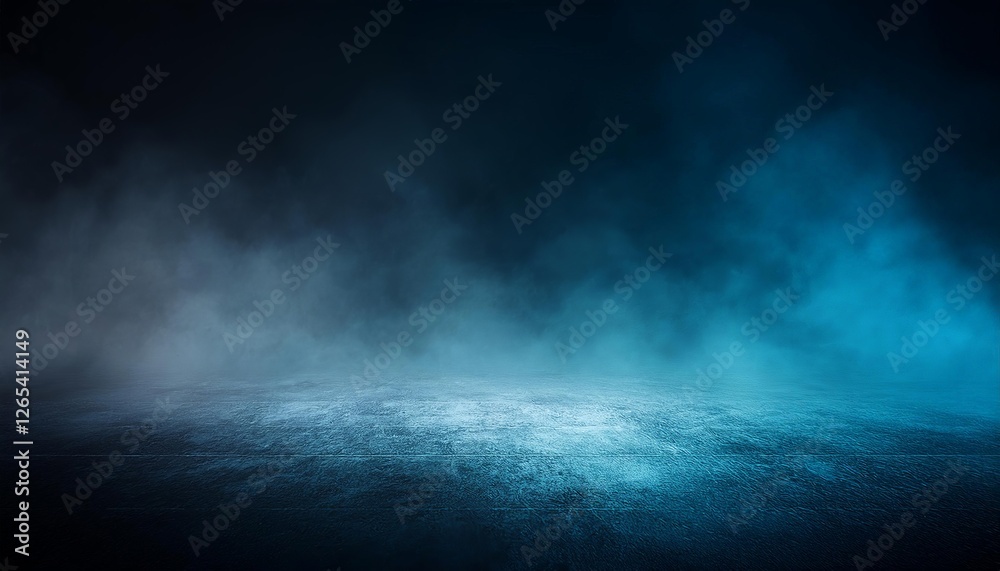 Abstract background of double tone color with dark gradient, smoky and smoke on the floor Abstract background of double tone color with dark gradient, smoky and smoke on the floor