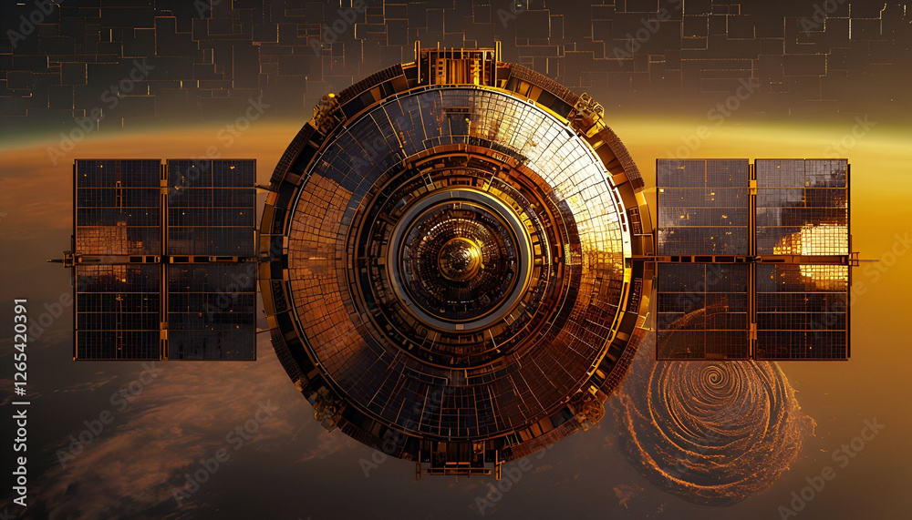 Obraz premium space station in space