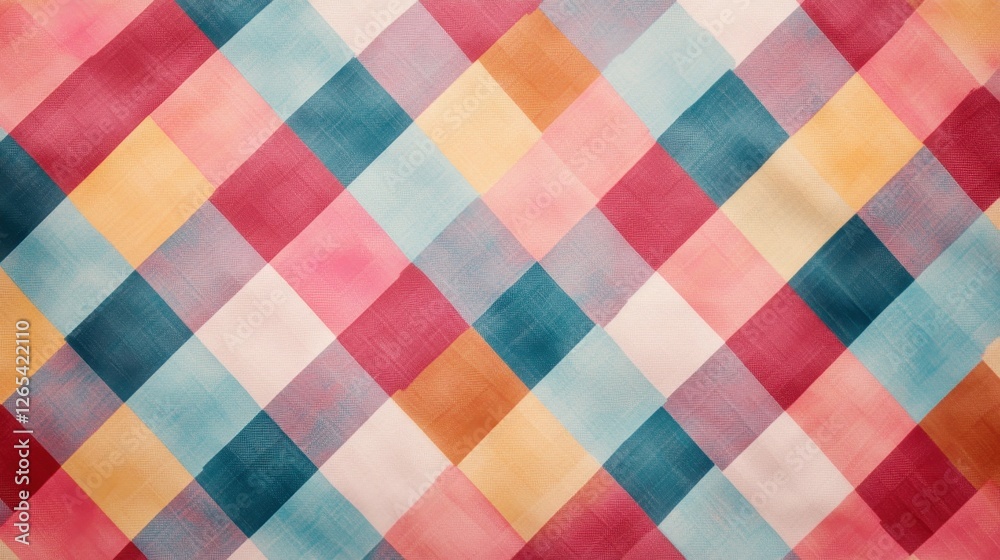 A vibrant, colorful diamond-patterned background featuring pastel hues of pink, blue, and yellow arranged in a grid-like design. A vibrant, colorful diamond-patterned background featuring pastel hues of pink, blue, and yellow arranged in a grid-like design.