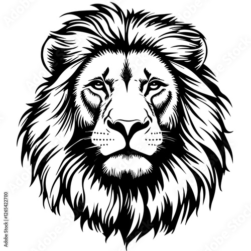 lion head vector