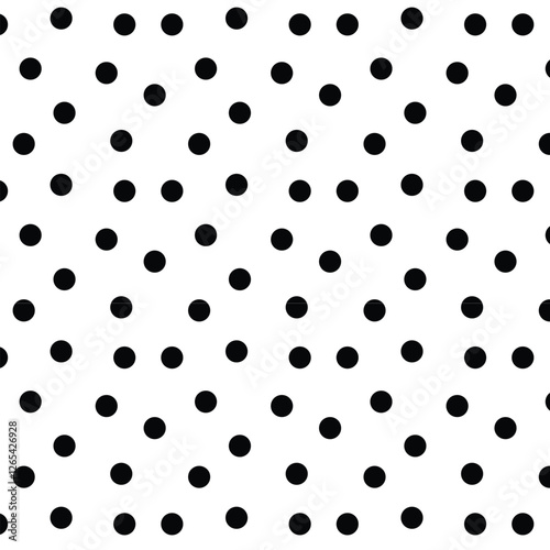 Wallpaper Mural Black and white dots  seamless pattern Torontodigital.ca