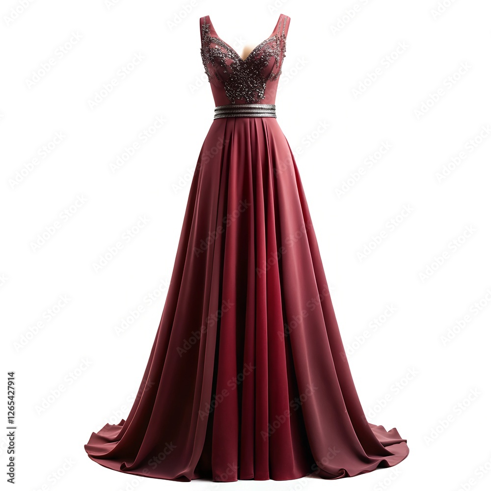 Luxury Wedding Dress over White Studio Background Luxury Wedding Dress over White Studio Background
