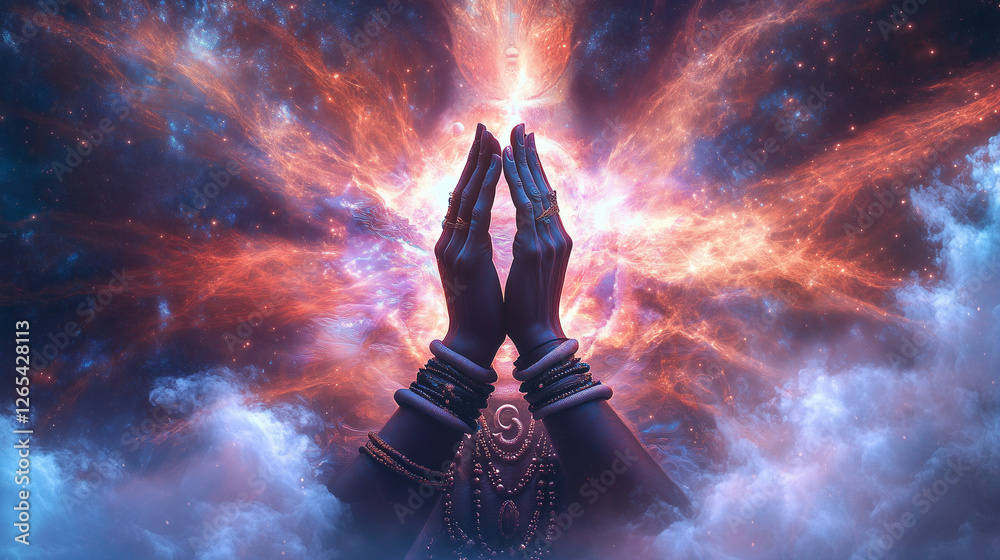 Shiva Meditating in Cosmic Transcendence Shiva Meditating in Cosmic Transcendence