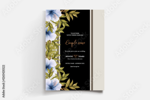 BRIDAL SHOWER FLORAL INVITATION TEMPLATE