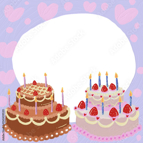 Background design for Happy birthday’s card