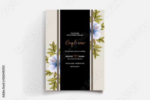 BRIDAL SHOWER FLORAL INVITATION TEMPLATE