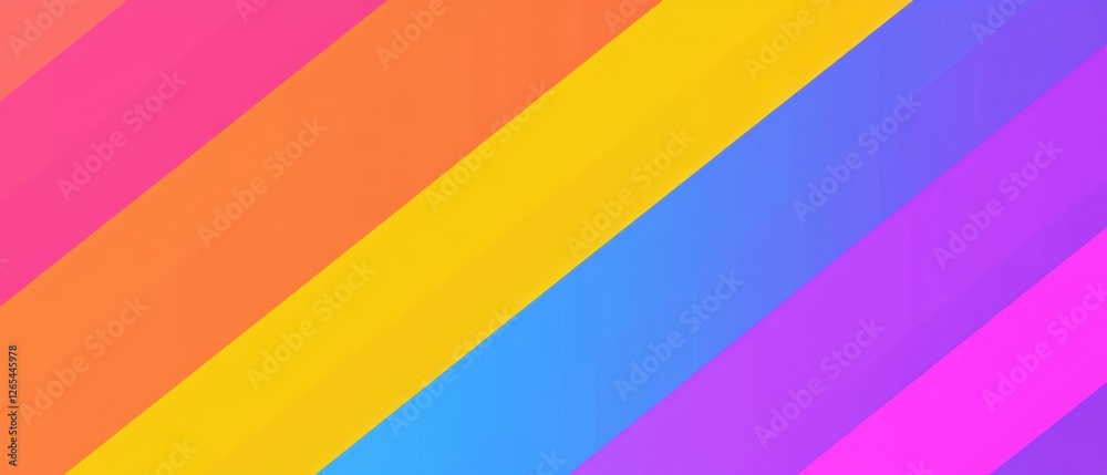 A colorful rainbow stripe background with a yellow stripe A colorful rainbow stripe background with a yellow stripe