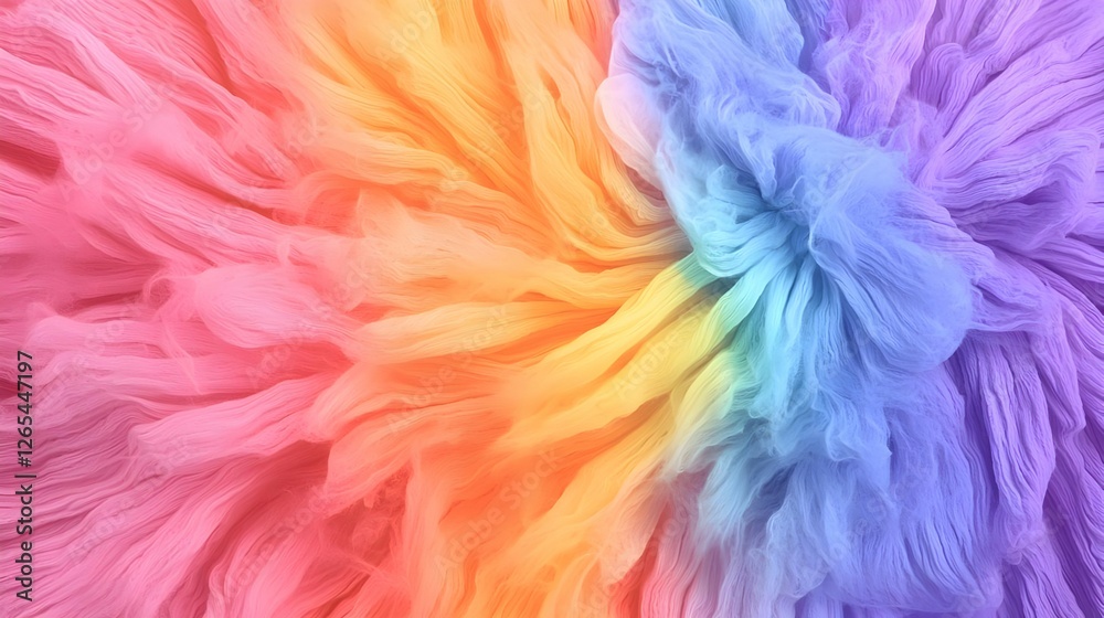 Fototapeta premium Pastel Rainbow Fabric Texture Background