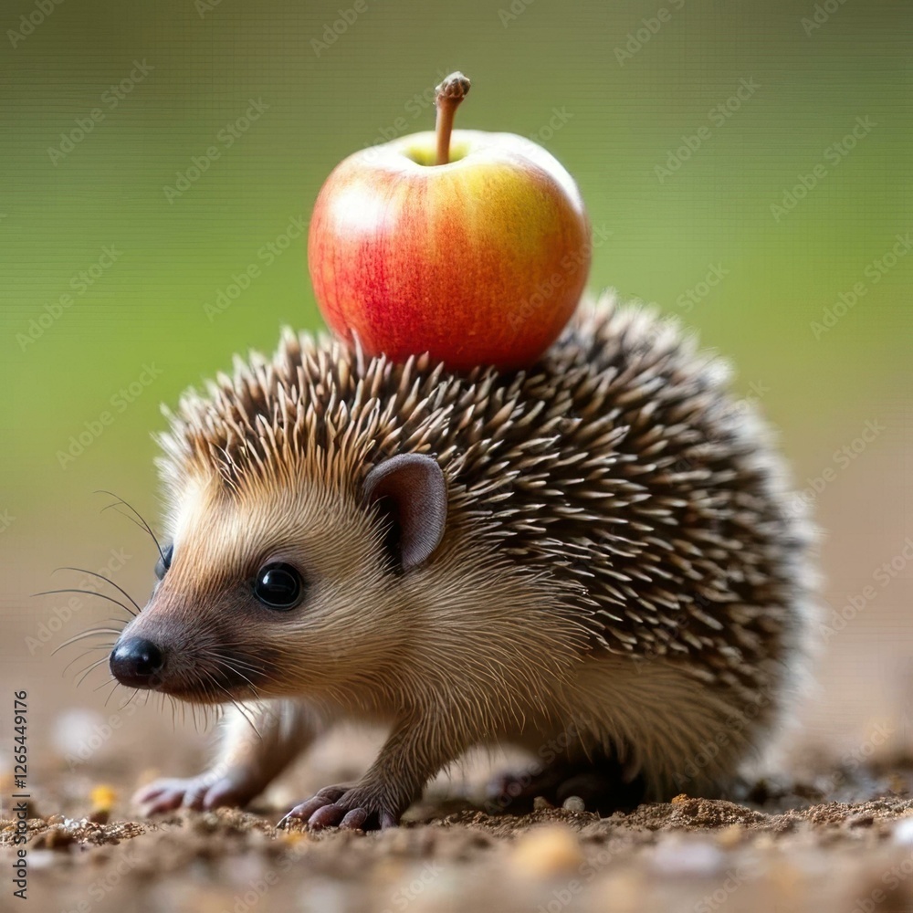 Fototapeta premium A photo of porcupine hedgehog