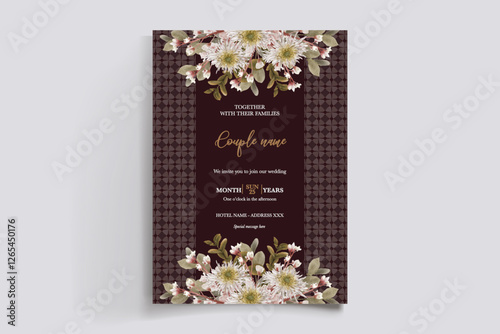 BRIDAL SHOWER FLORAL INVITATION TEMPLATE