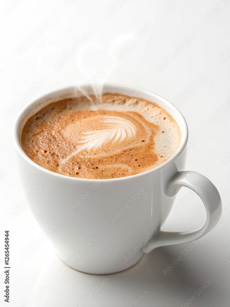 Steaming Latte Art: Indulge your senses with this close-up shot of a steaming cup of latte, showcasing intricate latte art and a rich, creamy texture. The warm. Steaming Latte Art: Indulge your senses with this close-up shot of a steaming cup of latte, showcasing intricate latte art and a rich, creamy texture. The warm.