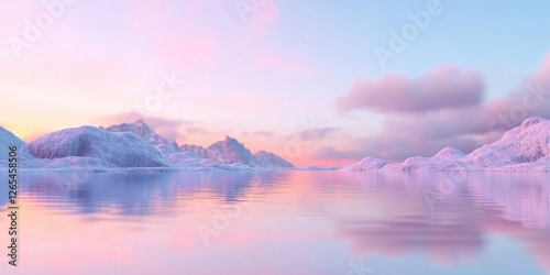 Pastel Dreamscape: A serene...