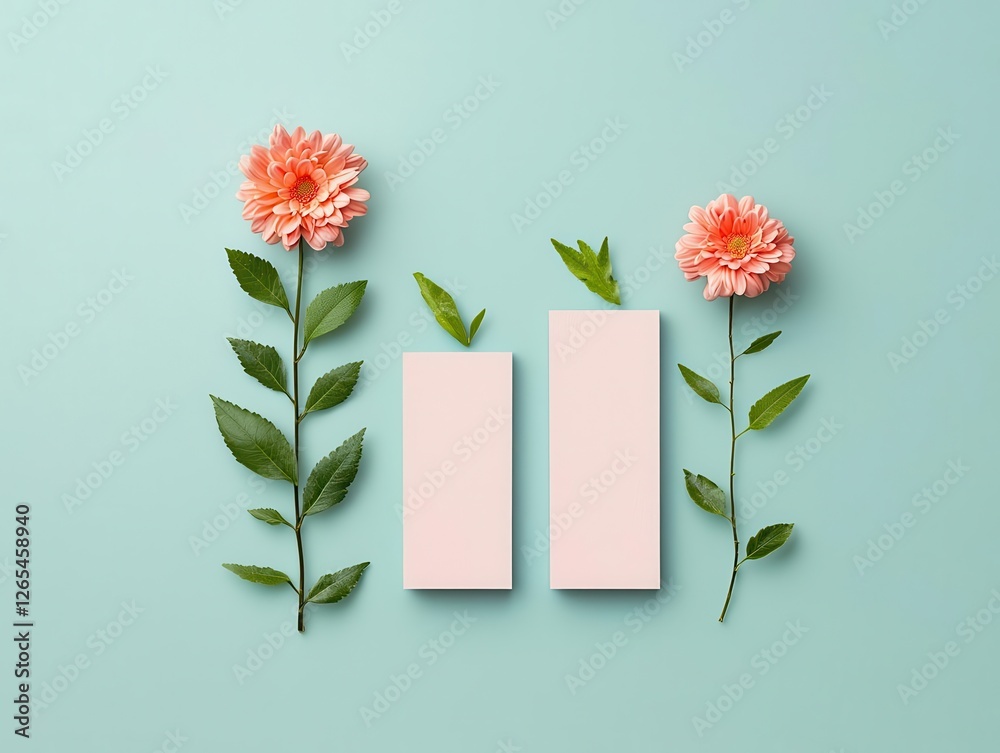 Obraz premium A bar chart made of flower petals and vines, showing the organic growth of investments