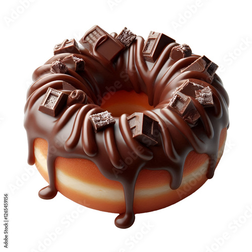 donut isolated on white background	