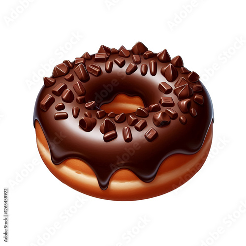 donut isolated on white background	