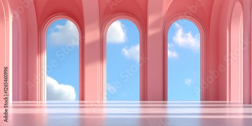 Pink Arches and Sky: A mini...