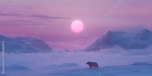 Polar Bear in a Dreamlike L...