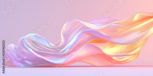 Iridescent Flow: Abstract r...