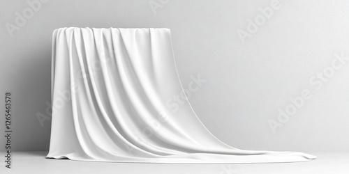 Draped Fabric Mockup: A pri...