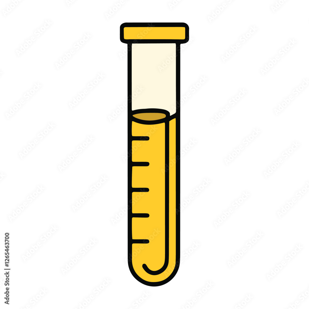 Chemical test tube icon. Laboratory glassware for experiments, research, and analysis. Represents chemistry, biology, and biotechnology concepts. Vector illustration. Chemical test tube icon. Laboratory glassware for experiments, research, and analysis. Represents chemistry, biology, and biotechnology concepts. Vector illustration.