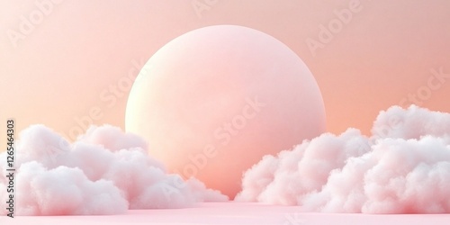 Softly Lit Sphere on a Clou...