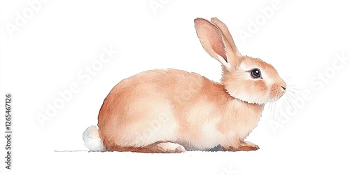 Watercolor Rabbit: A delica...