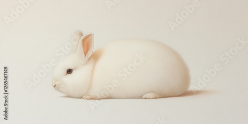 White Rabbit: A fluffy whit...